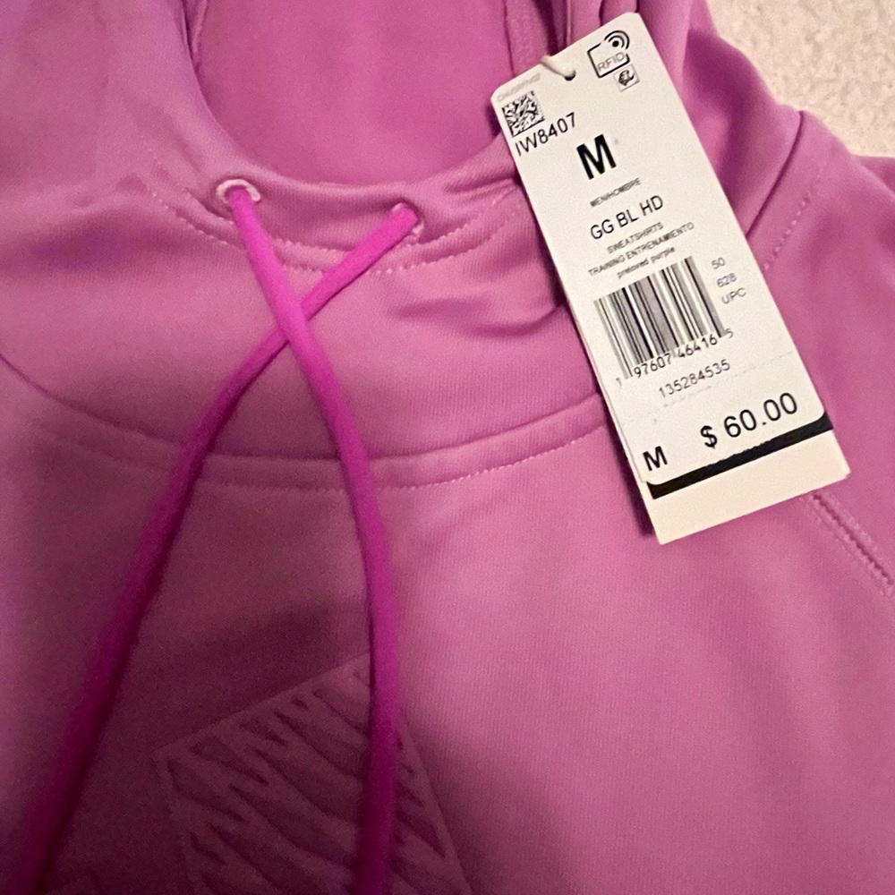 adidas Men's Crewneck Hoodie in Pink